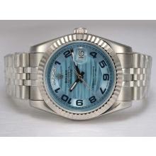 Rolex Day-Date Automatic Mit Blue Graphical Dial-Nummer Kennzeichnung
