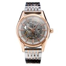 Omega Hour Vision Automatische Two Tone Mit Skeleton Dial