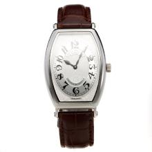 Patek Philippe Gondolo White Dial with Leather Strap-Lady Size-3