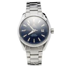 Omega Seamaster MIYOTA 9015 Automatic Movement with Blue Dial S/S