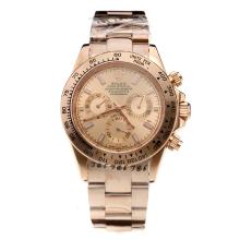 Rolex Daytona Automatic Full Rose Gold with Champagne Dial-Sapphire Glass