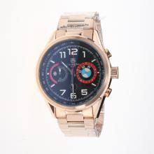 Tag Heuer Carrera BMW Power Working Chronograph Full Rose Gold with Black Dial