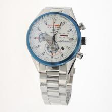 Tag Heuer Carrera RedBull Racing Edition Working Chronograph Blue Bezel with White Dial S/S