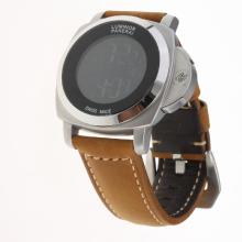 Panerai Luminor with Electronic Screen-Brown Leather Strap