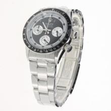 Rolex Daytona Working Chronograph with Black Dial S/S-Vintage Edition-2
