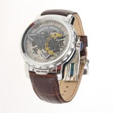 Ulysse Nardin Automatic with Skeleton Dial-Leather Strap