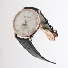 Jaeger-Lecoultre Master Control 29J Automatic Rose Gold Case with Champagne Dial-Leather Strap