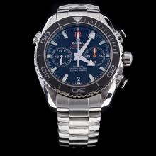 Omega Seamaster Swiss 9300 Chronograph Automatic Movement Black Bezel with Black Dial S/S