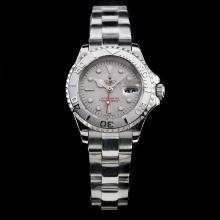 Rolex Yachtmaster Automatic Super Luminous Light with Gray Dial S/S-Same Chassis as Swiss Version Lady Size