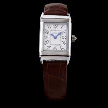 Jaeger-Lecoultre Reverso White Dial with Number Marking-Lady Size
