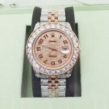 Rolex Datejust II Automatic Two Tone with Diamond dial and Diamond strap