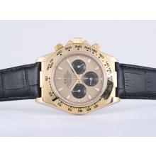 Rolex Daytona Chronograph Arbeitsgruppe Gold Case Mit Golden Dial-Stick Marking Saphirglas
