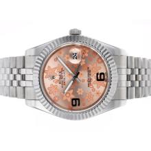 Rolex Datejust II Automatik-Uhrwerk Mit Pink Blumenmotiv Dial