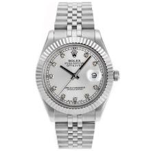 Rolex Datejust II Swiss ETA 2836 Bewegung Diamant Marker Mit Silver Dial