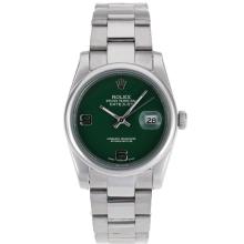 Rolex Datejust Automatic With Green Dial S / S