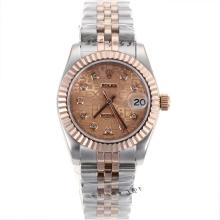 Rolex Datejust Automatic Two Tone Diamant-Marker Mit Rose Gold Computer-Dial